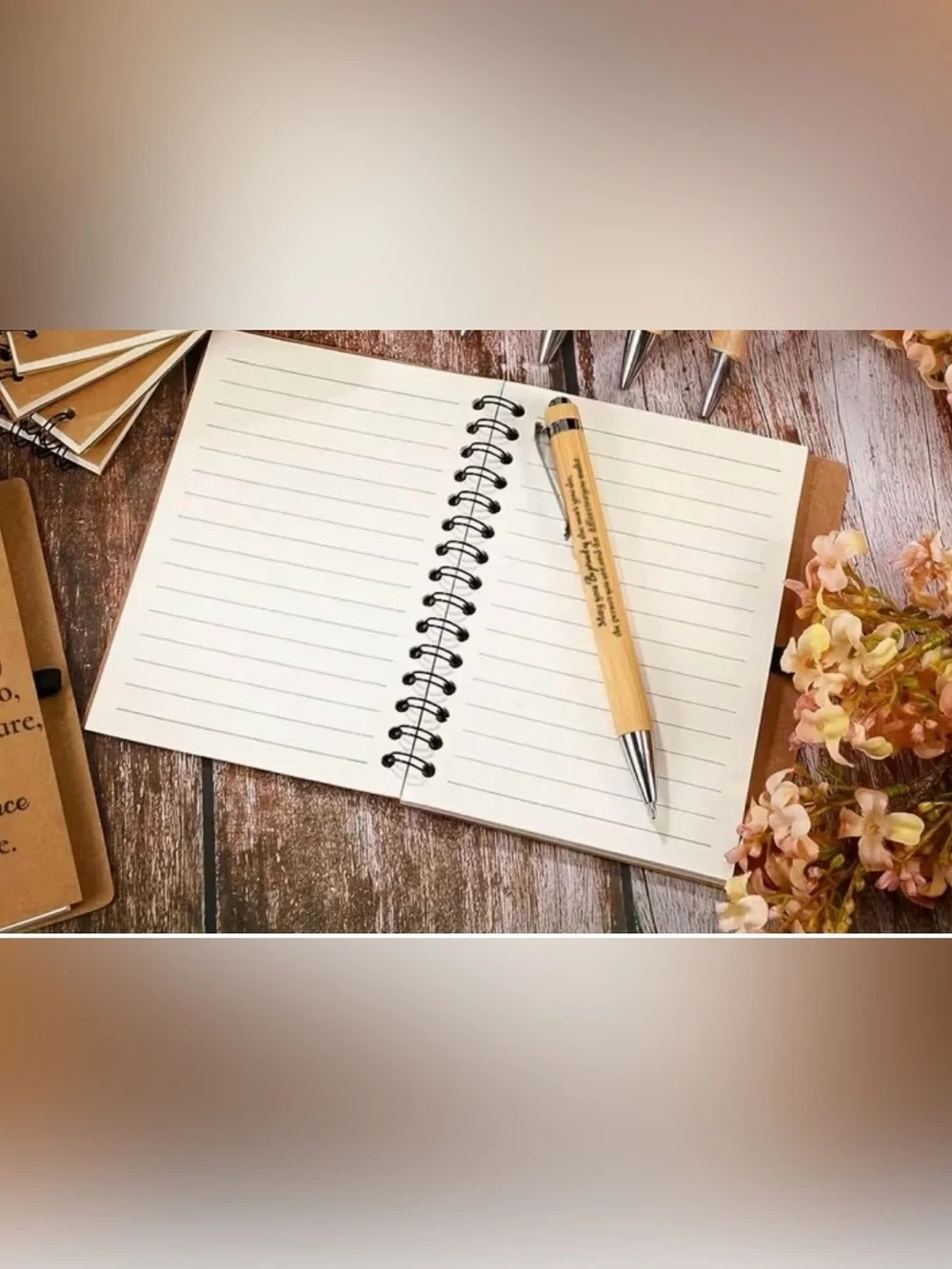 Inspirational Spiral Notebook with Pen Set NWOT